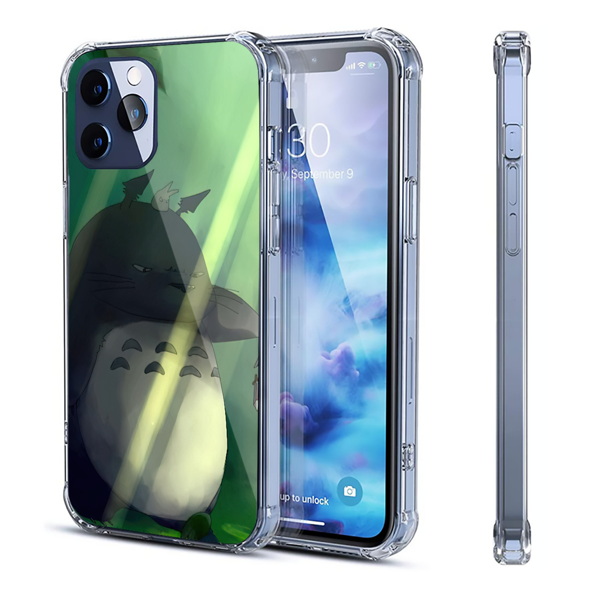 （画像用） となりのトトロ 草壁メイ 草壁サツキ My Neighbor Totoro Satsuki Kusakabe Mei Kusakabe 【iPhone 12シリーズ対応】透明スマホケース（クリアソフトケース）